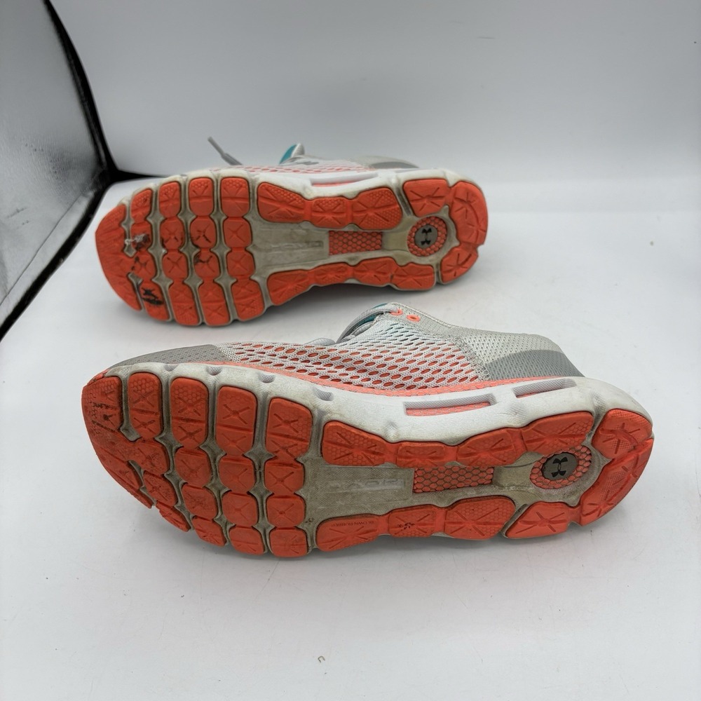 Under Armour Shoes Womens Size 9 HOVR Infinite Gray Orange Sneakers - Picture 10 of 10